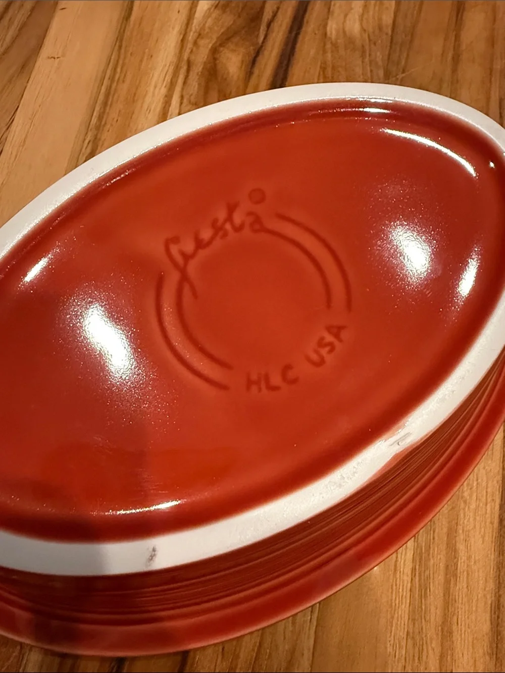 Fiestaware Paprika Individual Casserole - RETIRED color